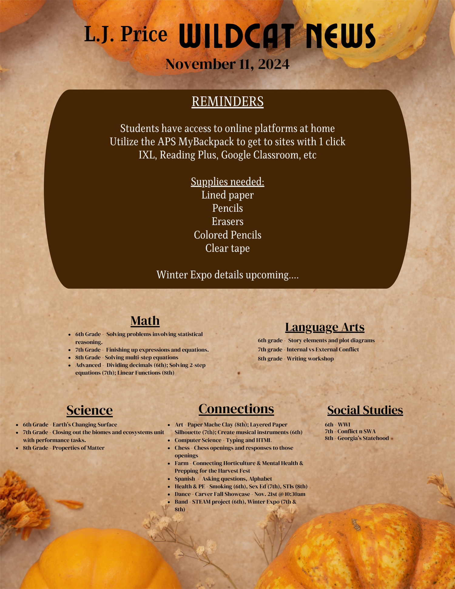 Parent Newsletter